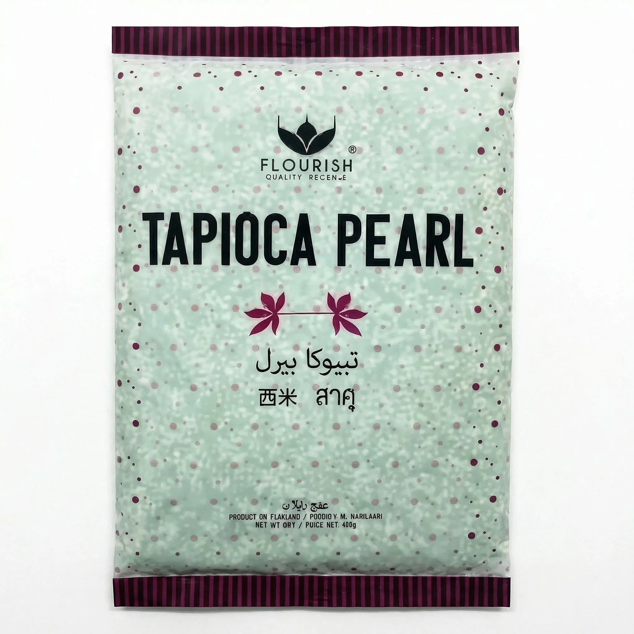 Flourish Small Green Tapioca Beans - 400 gm