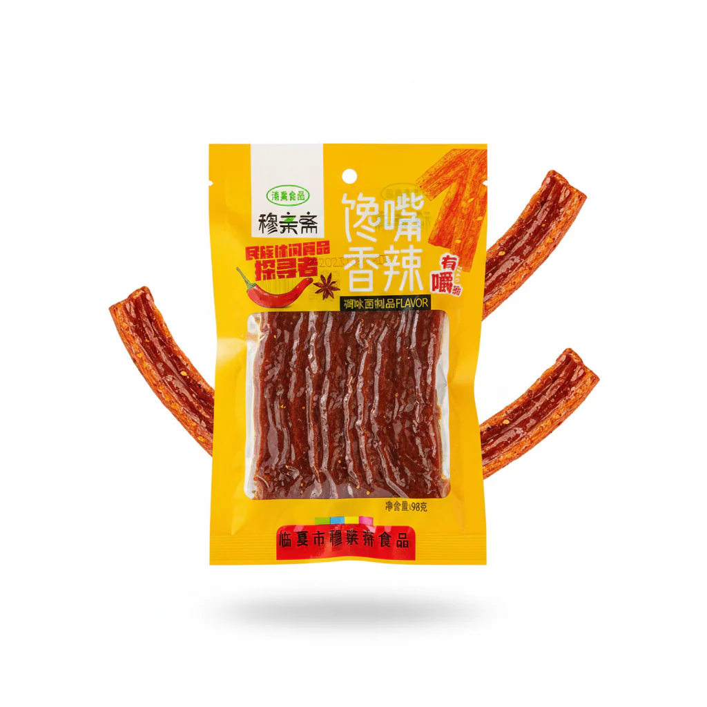 Latiao Spicy Strips Latiao Spicy Snack - 100 gm