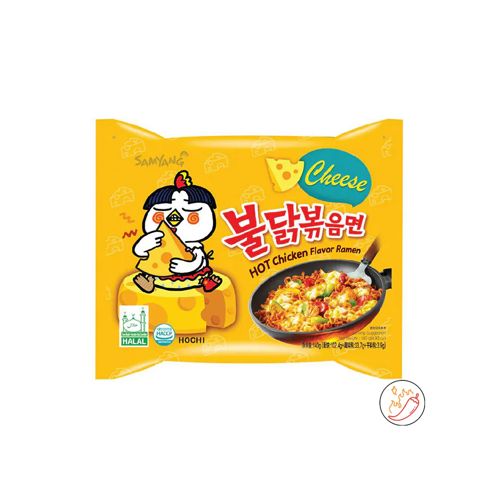 Samyang Hot Cheese and Chicken Korean Ramen Noodles - 140 gm