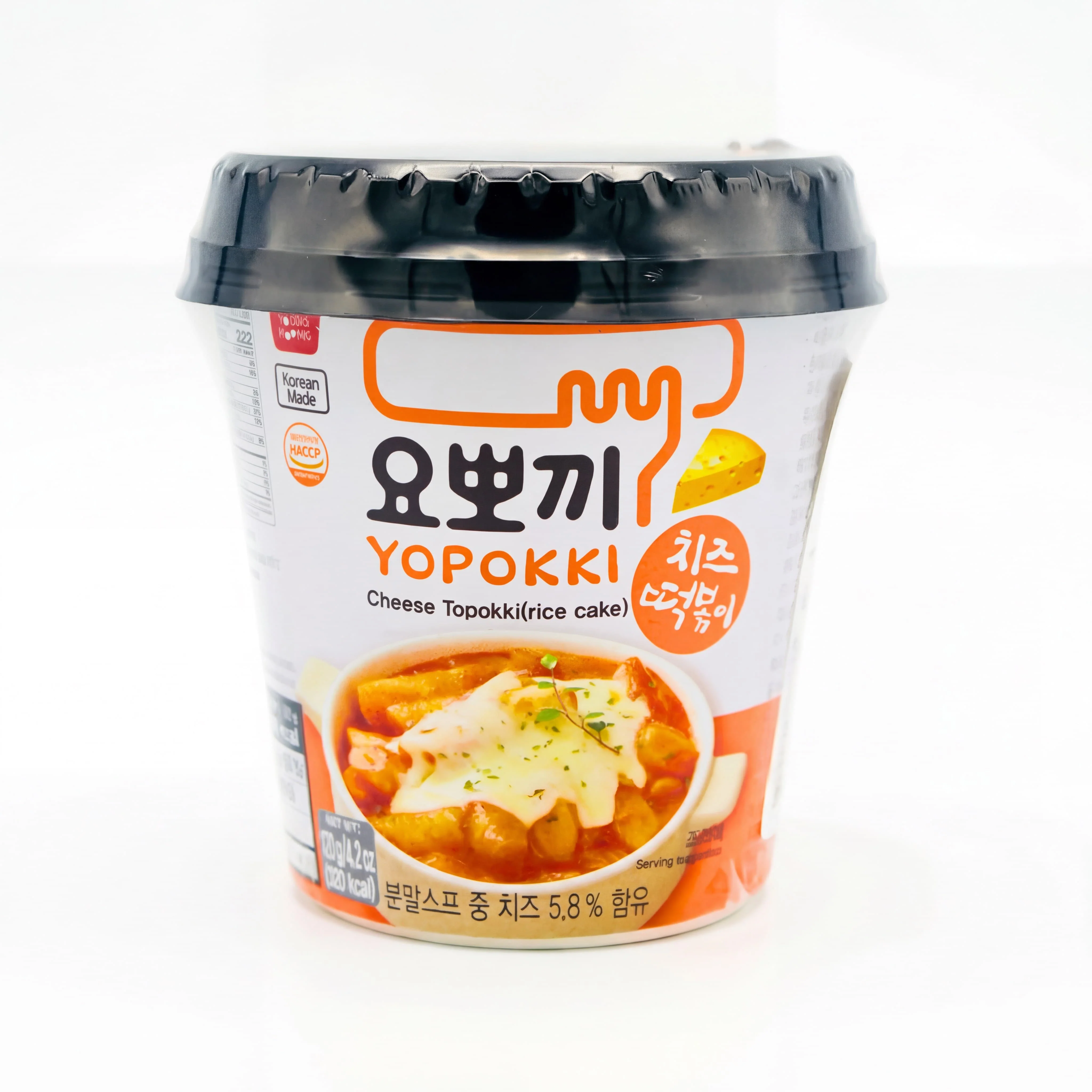Yopokki Rice Cake Halal Cheese Topokki - 120 gm